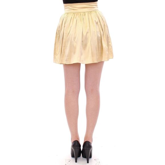 Andrea Incontri Beige Floral Embroidery Mini Women's Skirt - Picture 3 of 6